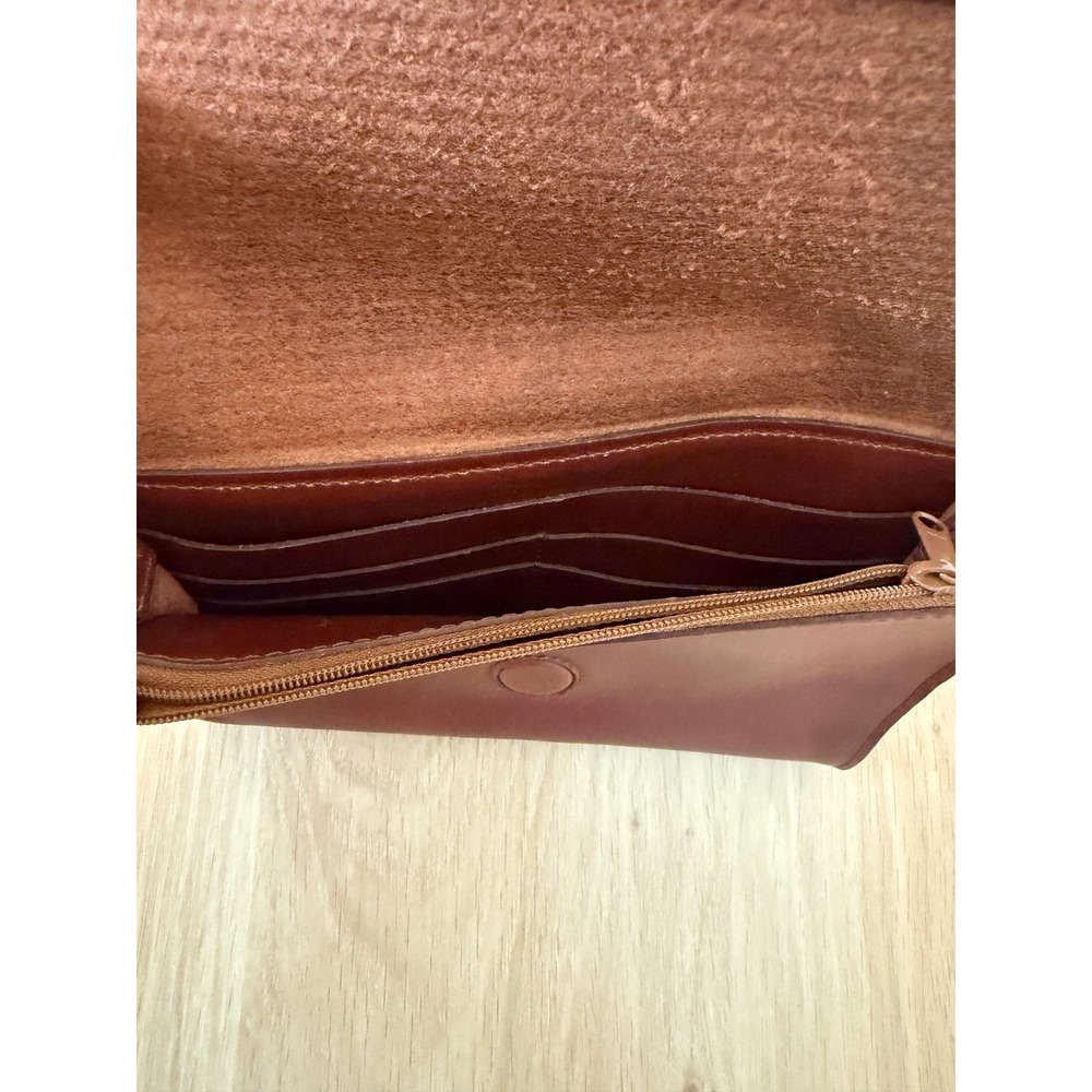 Nisolo Cleo Convertible Crossbody Clutch Bag Brandy Woven Leather Boho Western - Picture 11 of 14